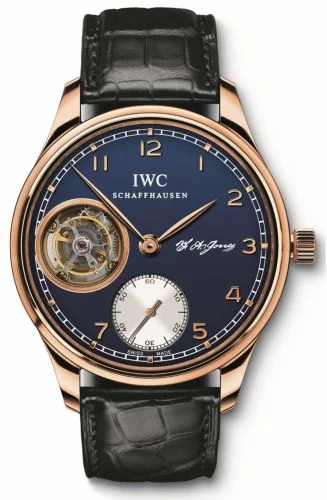 IWC Portugieser Tourbillon Hand-Wound F.A. Jones Rose Gold / Blue IW5447-02 (IW544702)